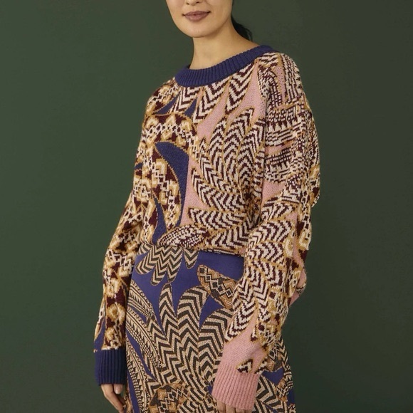FARM Rio Multicolor Patterned Sweater - Picture 1 of 8